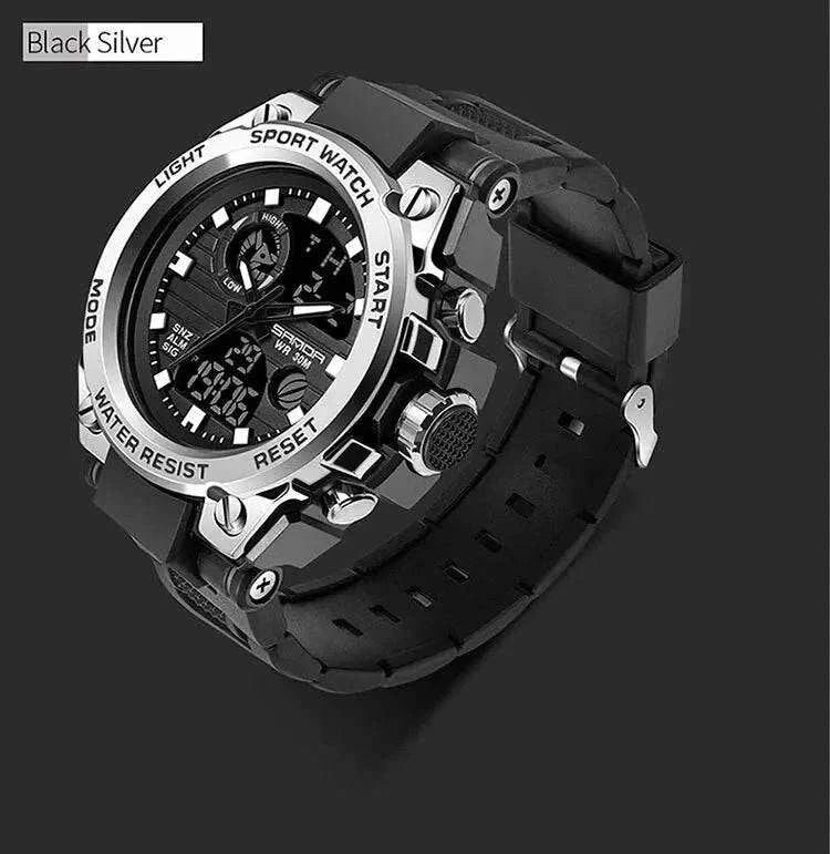 Watch SANDA Top Luxury Watches Men Military Army Waterproof - MarketDomez