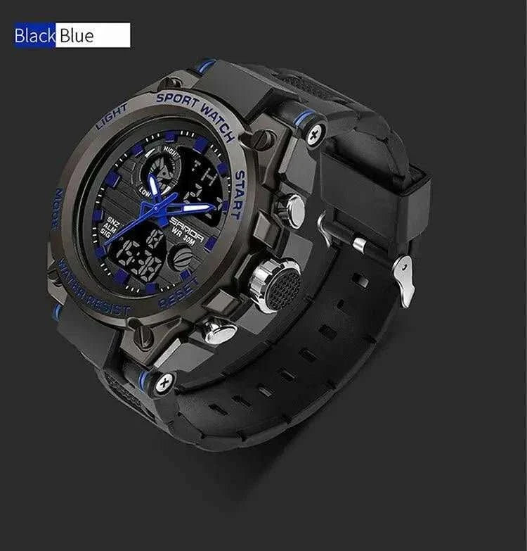 Watch SANDA Top Luxury Watches Men Military Army Waterproof - push up rack, WIFI Repeater, Smart Watch GPS, christmas ornament ball, pet hair cleaner brush, 3m double sided tape, 4-in-1 USB C Cable, automatic toothpaste dispense, Wireless Mobile Controller -  MarketDomez